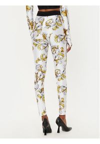 Versace Jeans Couture Legginsy 78HAC101 Biały Slim Fit. Kolor: biały. Materiał: syntetyk