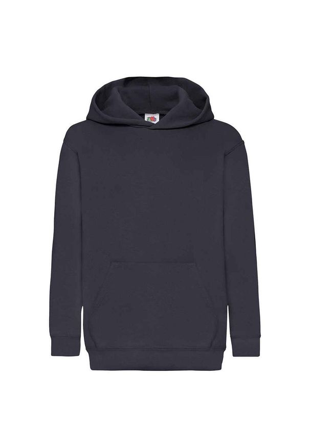 FRUIT OF THE LOOM - Bluza Z Kapturem Dla Dzieci. Typ kołnierza: kaptur. Kolor: niebieski