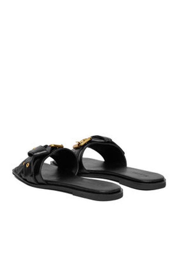 Badura Klapki EO-ANDI-V2230-63 Czarny. Kolor: czarny. Materiał: skóra