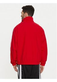 Adidas - adidas Bluza adicolor Firebird IT2495 Czerwony Loose Fit. Kolor: czerwony. Materiał: syntetyk