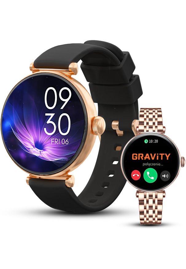 Smartwatch Gravity Zegarek damski SMARTWATCH GT26-6 RG/RG/BK. Rodzaj zegarka: smartwatch