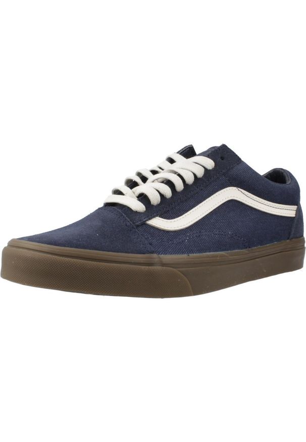 Tenisówki Vans Model Old Skool Kolor Niebieski. Kolor: niebieski. Materiał: tkanina, skóra
