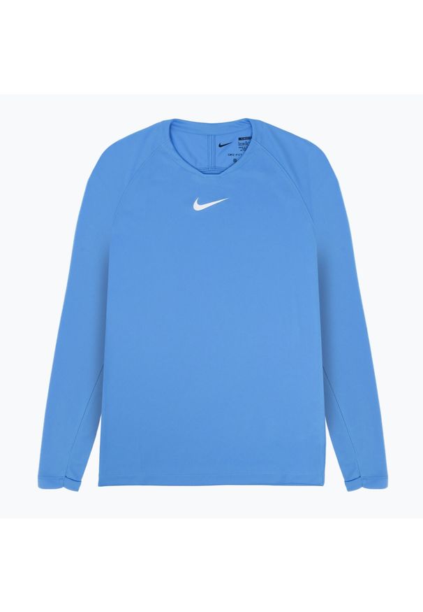 Longsleeve termoaktywny dziecięcy Nike Dri-FIT Park First Layer. Kolor: niebieski. Długość rękawa: długi rękaw