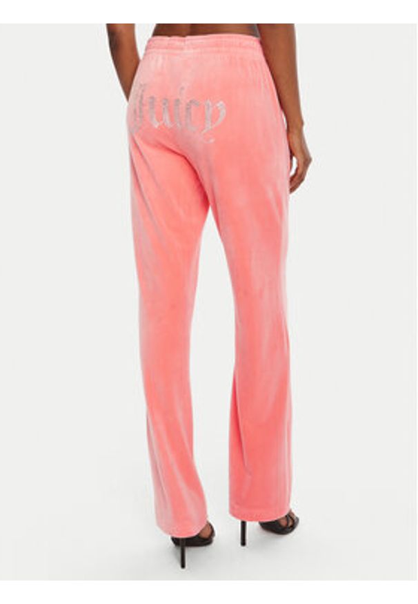 Juicy Couture Spodnie dresowe Tina JCAPW045 Pomarańczowy Regular Fit. Kolor: pomarańczowy. Materiał: syntetyk