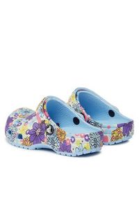 Crocs Klapki Crocs Classic Retro Floral Clog Kids 209059 Niebieski. Kolor: niebieski. Styl: retro #4