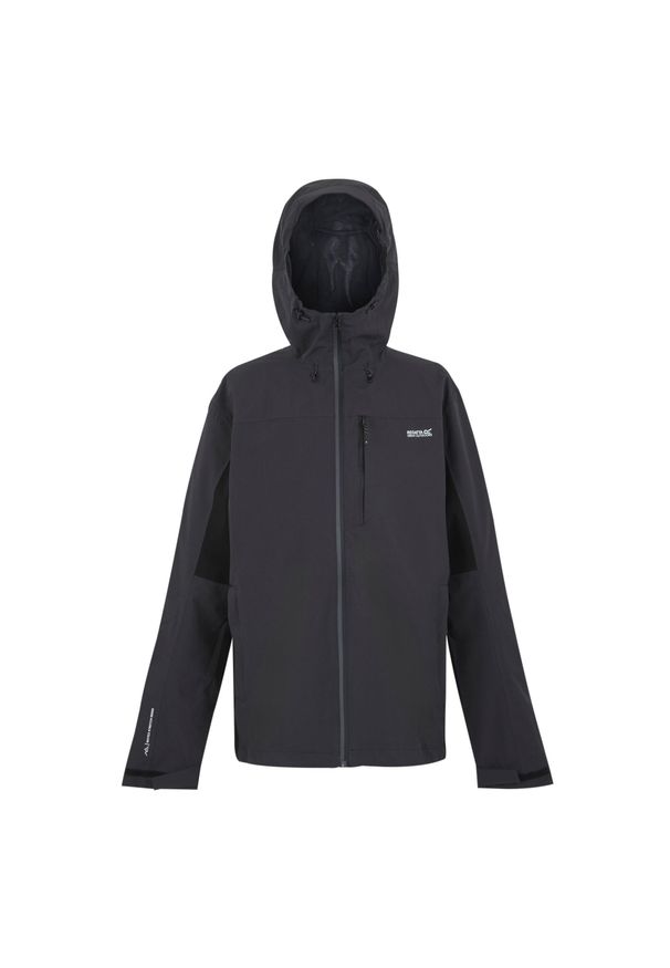 Regatta - Męska Kurtka Wodoodporna Birchdale II. Kolor: wielokolorowy, szary, fioletowy, czarny. Sport: turystyka piesza