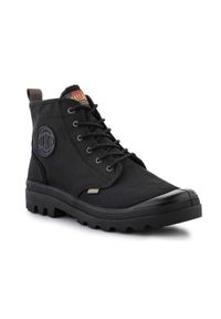 Buty do chodzenia unisex Palladium Pampa Shade 75. Wysokość cholewki: za kostkę. Zapięcie: sznurówki. Kolor: czarny. Materiał: tkanina. Szerokość cholewki: normalna. Sport: turystyka piesza
