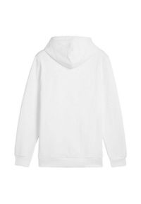 Puma - Damska Bluza Z Kapturem Ess+ Lab Z Gradientowym Logo. Typ kołnierza: kaptur. Kolor: biały. Wzór: gradientowy