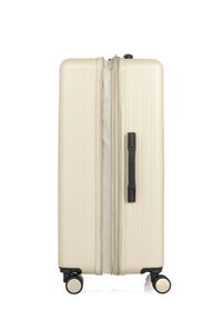 Ochnik - Komplet walizek na kółkach 19''/24''/28''. Kolor: beżowy. Materiał: materiał, poliester, guma #4