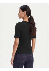 Calvin Klein T-Shirt Varigated LV044F211G Czarny Slim Fit. Kolor: czarny. Materiał: bawełna #3