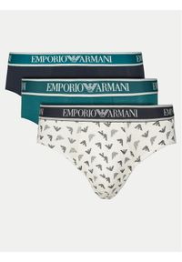 Emporio Armani Underwear Komplet 3 par slipów EM000369 AF10779 MB092 Kolorowy. Materiał: bawełna. Wzór: kolorowy