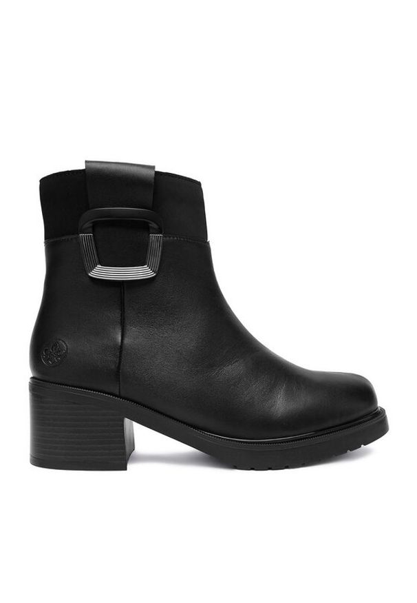 Rieker Botki CEO-Y5253-00 Czarny. Kolor: czarny. Materiał: skóra