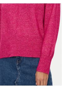 YAS Golf 26030703 Różowy Relaxed Fit. Typ kołnierza: golf. Kolor: różowy. Materiał: syntetyk #2