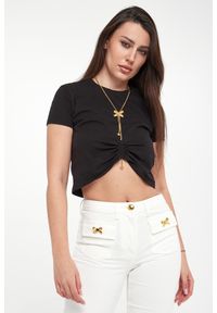 Elisabetta Franchi - T-shirt damski ELISABETTA FRANCHI