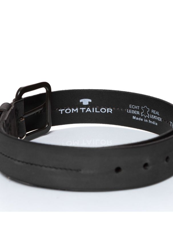 Tom Tailor - TOM TAILOR PASEK SKÓRZANY TG1027H53 0790 40mm Gürtel. Materiał: skóra. Wzór: paski, jednolity. Styl: casual, elegancki, klasyczny