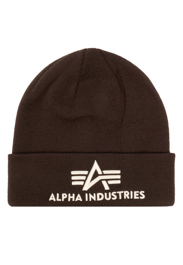 Czapka Alpha Industries. Kolor: brązowy