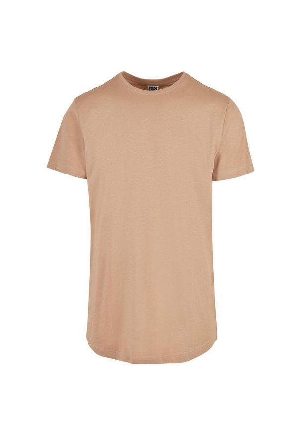 Urban Classics - Męska Długa Koszulka W Kształcie Litery T. Kolor: beżowy. Długość: długie. Sport: turystyka piesza