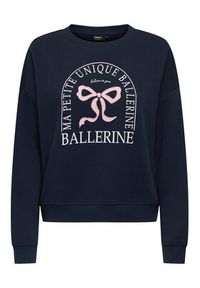 only - ONLY Bluza 15254183 Granatowy Loose Fit. Kolor: niebieski. Materiał: bawełna #2