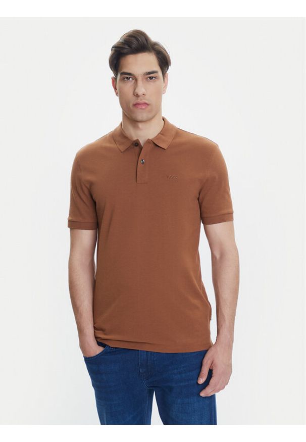 BOSS Polo Pallas 50468362 Beżowy Regular Fit. Typ kołnierza: polo. Kolor: beżowy. Materiał: bawełna