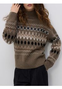 Reserved - Wełniany sweter - wielobarwny. Materiał: wełna #1