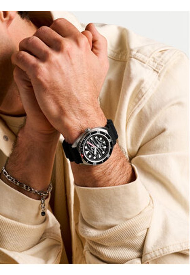 Fossil Zegarek Breaker FS6062 Czarny. Kolor: czarny