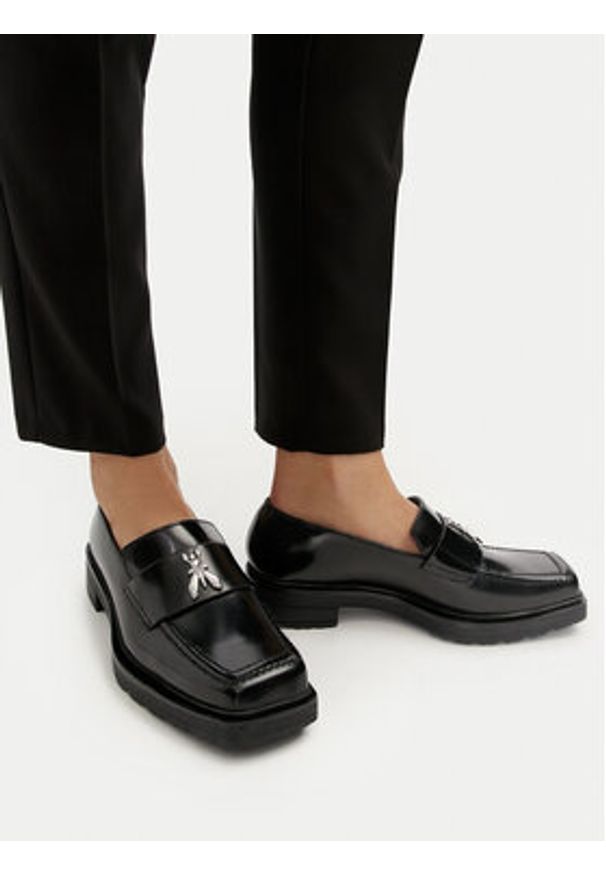 Patrizia Pepe Loafersy 8Z0019/L052 Czarny. Kolor: czarny. Materiał: skóra