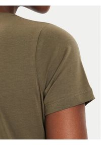 Pepe Jeans T-Shirt New Virginia PL505202 Zielony Slim Fit. Kolor: zielony. Materiał: bawełna