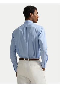 Polo Ralph Lauren Koszula 710929344018 Błękitny Slim Fit. Typ kołnierza: polo. Kolor: niebieski. Materiał: bawełna #5