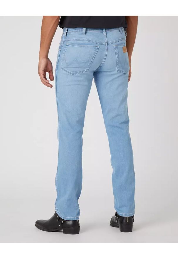 Wrangler - WRANGLER TEXAS SLIM MĘSKIE SPODNIE JEANSOWE JEANSY SPOT LITE W12SXPZ87 112330698
