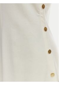 TOMMY HILFIGER - Tommy Hilfiger Sukienka codzienna WW0WW48774 Beżowy Regular Fit. Okazja: na co dzień. Kolor: beżowy. Materiał: bawełna. Typ sukienki: proste. Styl: casual #2