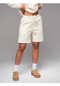 Ombre Clothing - Zestaw dresowy dla par UNISEX bluza + szorty - kremowy V2 Z108 - XL/XXL. Okazja: do domu, na co dzień. Kolor: kremowy. Materiał: dresówka. Długość: krótkie. Wzór: aplikacja. Styl: klasyczny, elegancki, casual #8