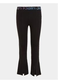 Calvin Klein Jeans Legginsy IG0IG02179 Czarny Slim Fit. Kolor: czarny. Materiał: syntetyk #2
