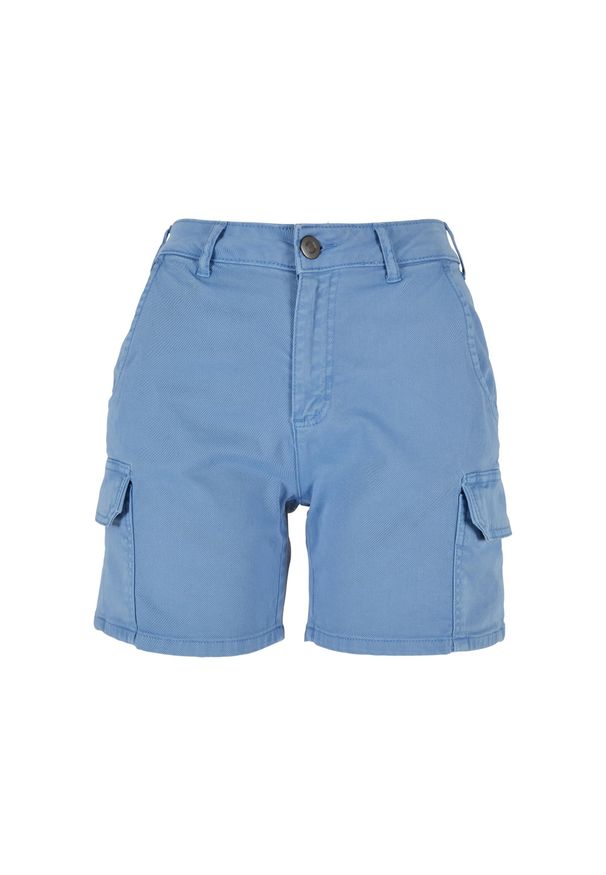Szorty cargo wysoka talia kobiety Urban Classics. Stan: podwyższony. Kolor: niebieski. Długość: krótkie