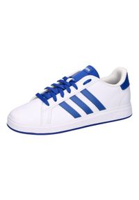 Adidas - Kapcie ADIDAS GRAND COURT 2.0 K Biały. Kolor: biały. Materiał: syntetyk, tkanina. Sport: turystyka piesza