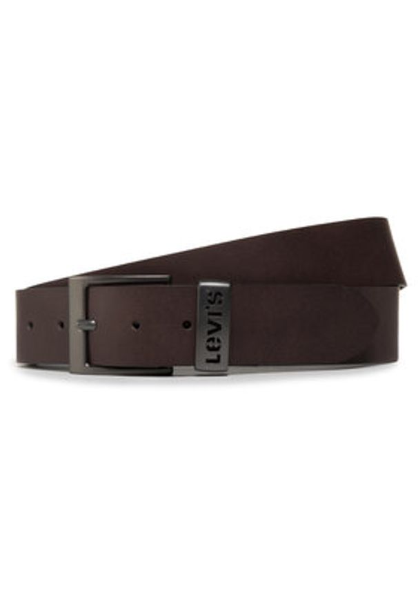 Levi's® Pasek Męski 38019-0119 Brązowy. Kolor: brązowy. Materiał: skóra