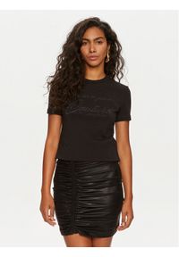 Versace Jeans Couture T-Shirt 76HAH6A8 Czarny Regular Fit. Kolor: czarny. Materiał: bawełna #1