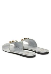 Love Moschino - LOVE MOSCHINO Klapki JA28161G0MIF090B Srebrny. Kolor: srebrny. Materiał: skóra #3