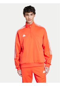 Adidas - adidas Bluza House of Tiro IW3578 Pomarańczowy Loose Fit. Kolor: pomarańczowy. Materiał: bawełna