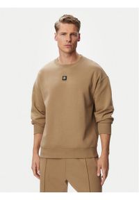 Hugo - HUGO Bluza Dettil 50533689 Beżowy Relaxed Fit. Kolor: beżowy. Materiał: bawełna #1
