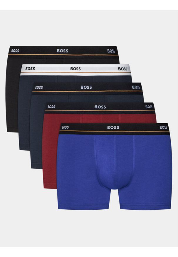 BOSS - Boss Komplet 5 par bokserek Trunk 5P Essential 50499430 Kolorowy. Materiał: bawełna. Wzór: kolorowy