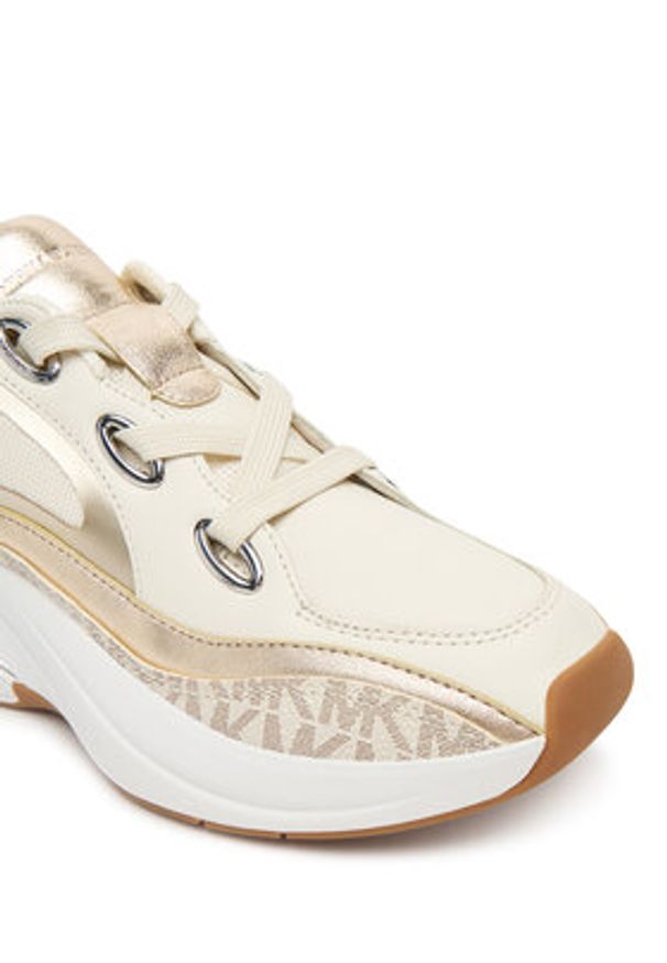 MICHAEL Michael Kors Sneakersy Toni 43T5TRFS2B Beżowy. Kolor: beżowy. Materiał: materiał
