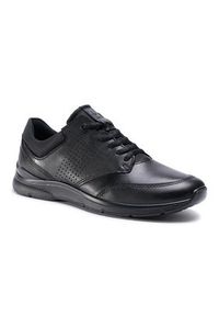 ecco - ECCO Sneakersy Irving 51173451052 Czarny. Kolor: czarny. Materiał: skóra