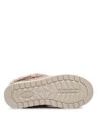 skechers - Skechers Kapcie Ice Angel 31204/LTBR Beżowy. Kolor: beżowy. Materiał: materiał #2