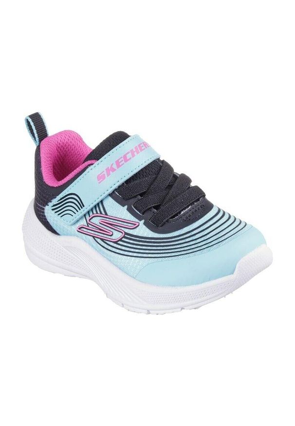 skechers - Buty dziecięce SKECHERS Microspec Advance aqua. Kolor: wielokolorowy, czarny, niebieski, fioletowy
