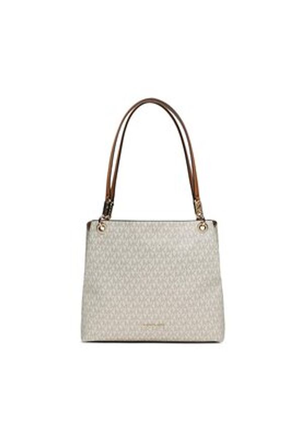 MICHAEL Michael Kors Torebka Kensington 30F3G8KT7B Écru. Kolor: kremowy. Materiał: skórzane