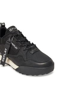 Replay - REPLAY Sneakersy GMS8L .000.C0015L Czarny. Kolor: czarny. Materiał: skóra