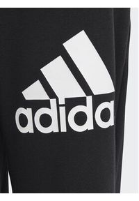 Adidas - adidas Spodnie dresowe Essentials Regular Fit Big Logo Cotton Joggers H47140 Czarny Regular Fit. Kolor: czarny. Materiał: bawełna