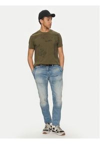 G-Star RAW - G-Star Raw T-Shirt Wash D25973-C338 H343 Zielony Regular Fit. Kolor: zielony. Materiał: bawełna