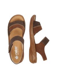 Rieker Sandały CEO-V2860-24 Brązowy. Kolor: brązowy. Materiał: materiał #4
