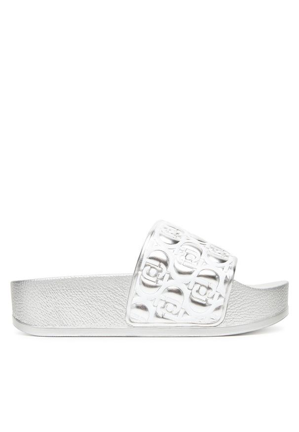 Klapki Liu Jo. Kolor: srebrny